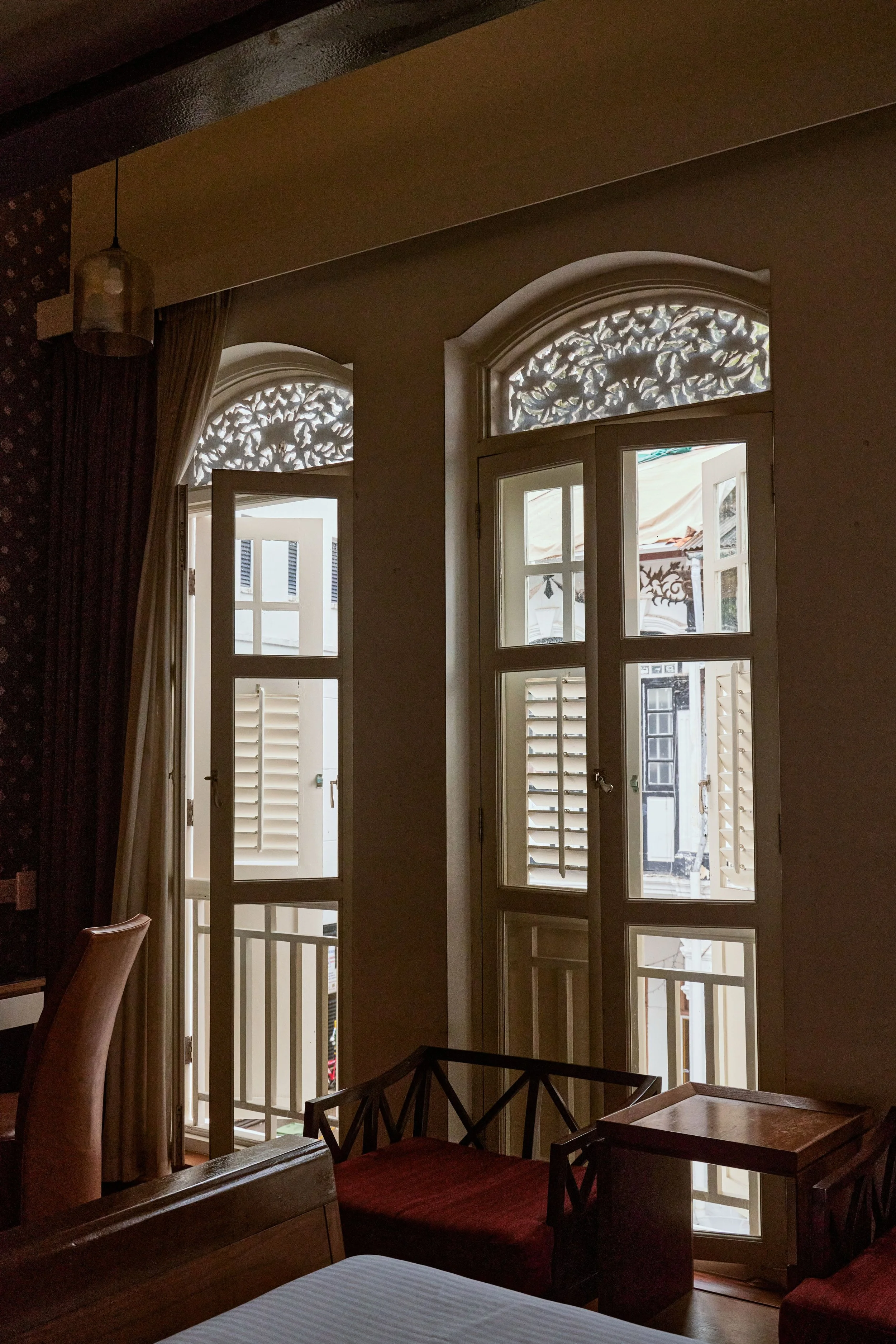 Puteri Room full-height French windows