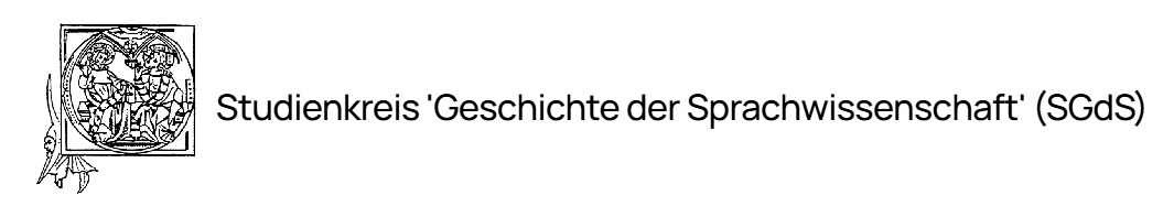 Studienkreis 'Geschichte der Sprachwissenschaft' (SGdS)
