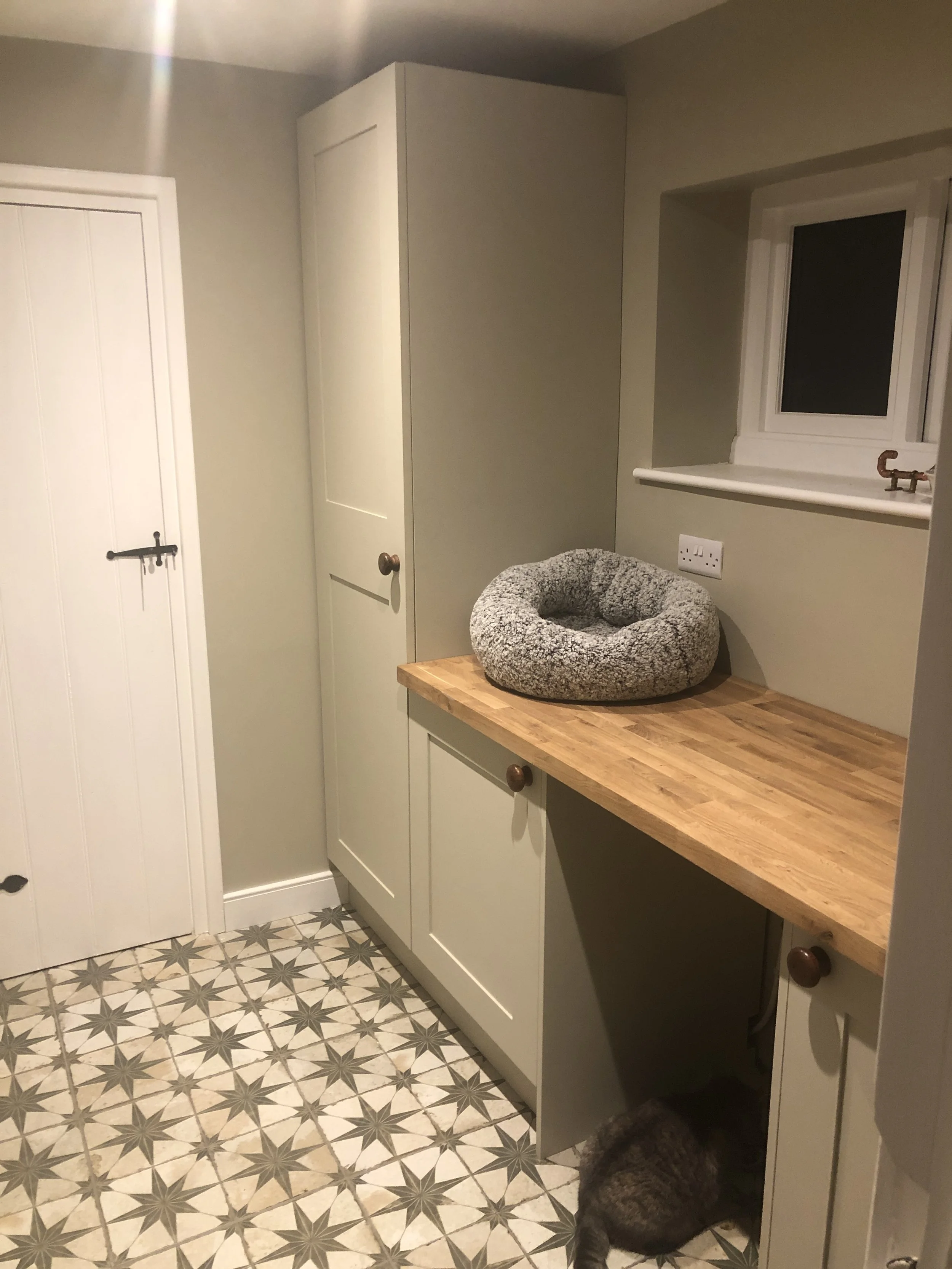 completed utility room