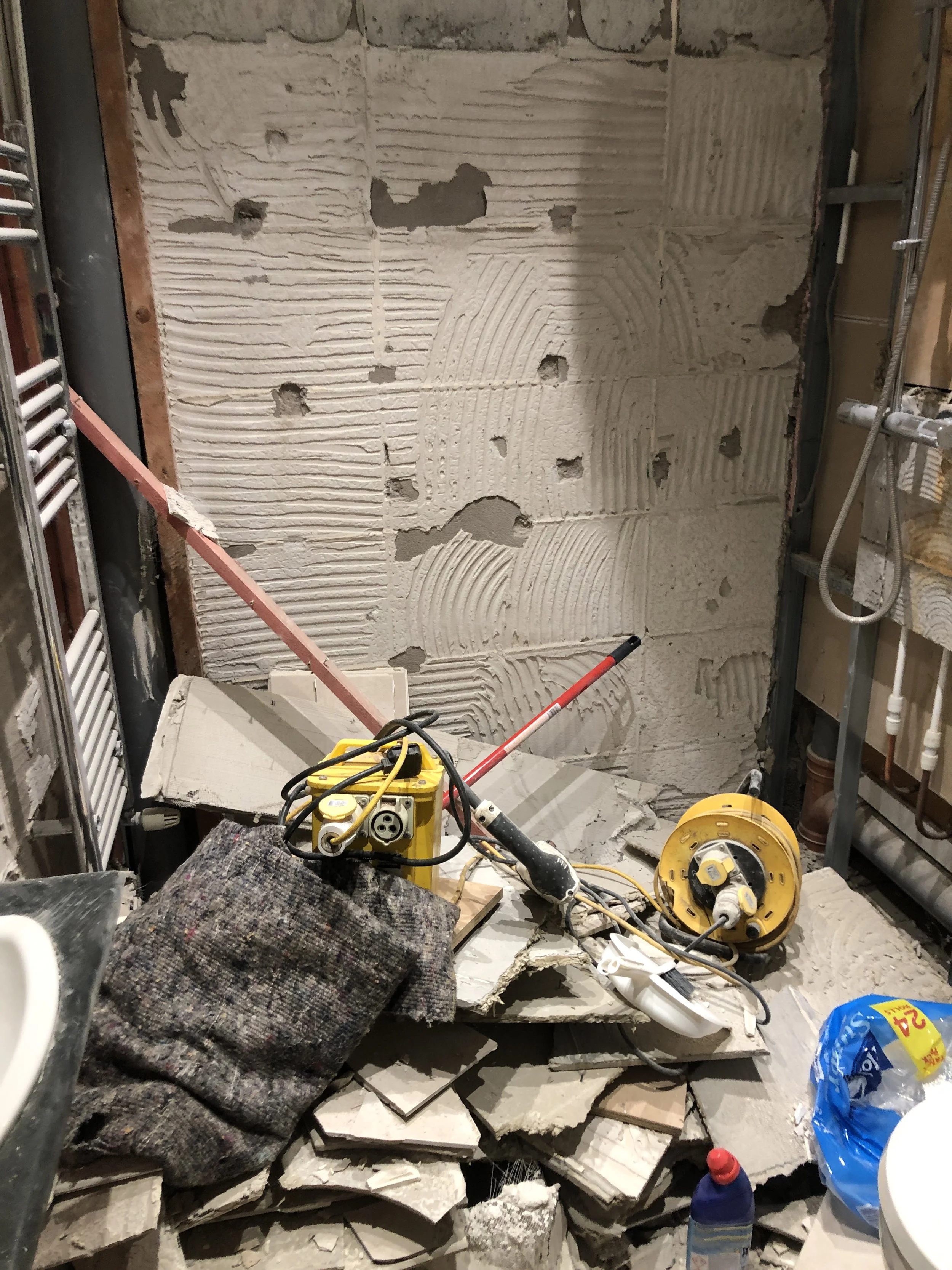 shower room strip out