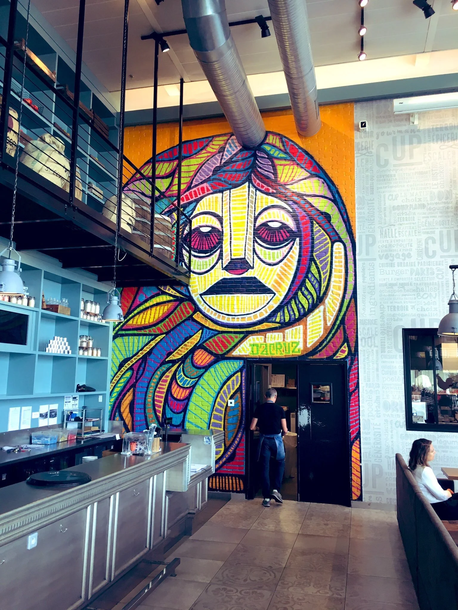 fresque paris Orly art Dacruz