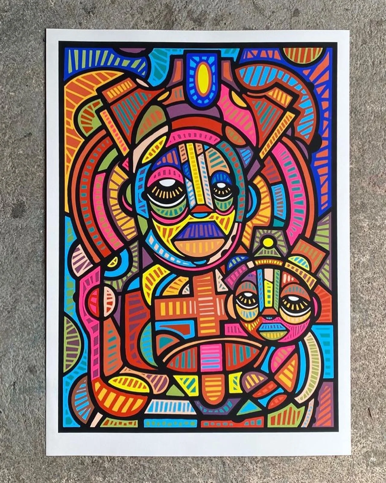 "O sol sabe"- Sérigraphie