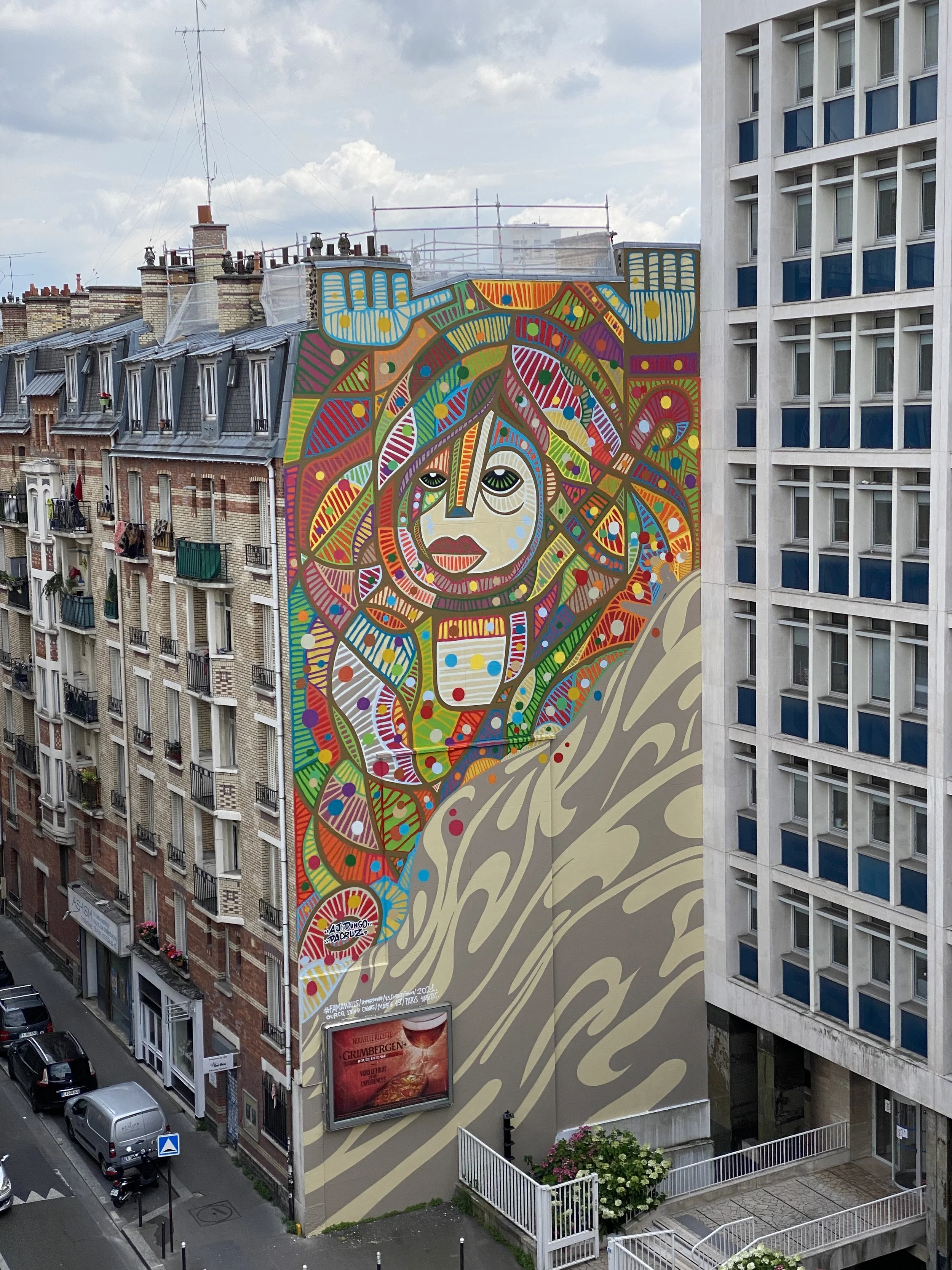 mur décoré artistique paris Dacruz