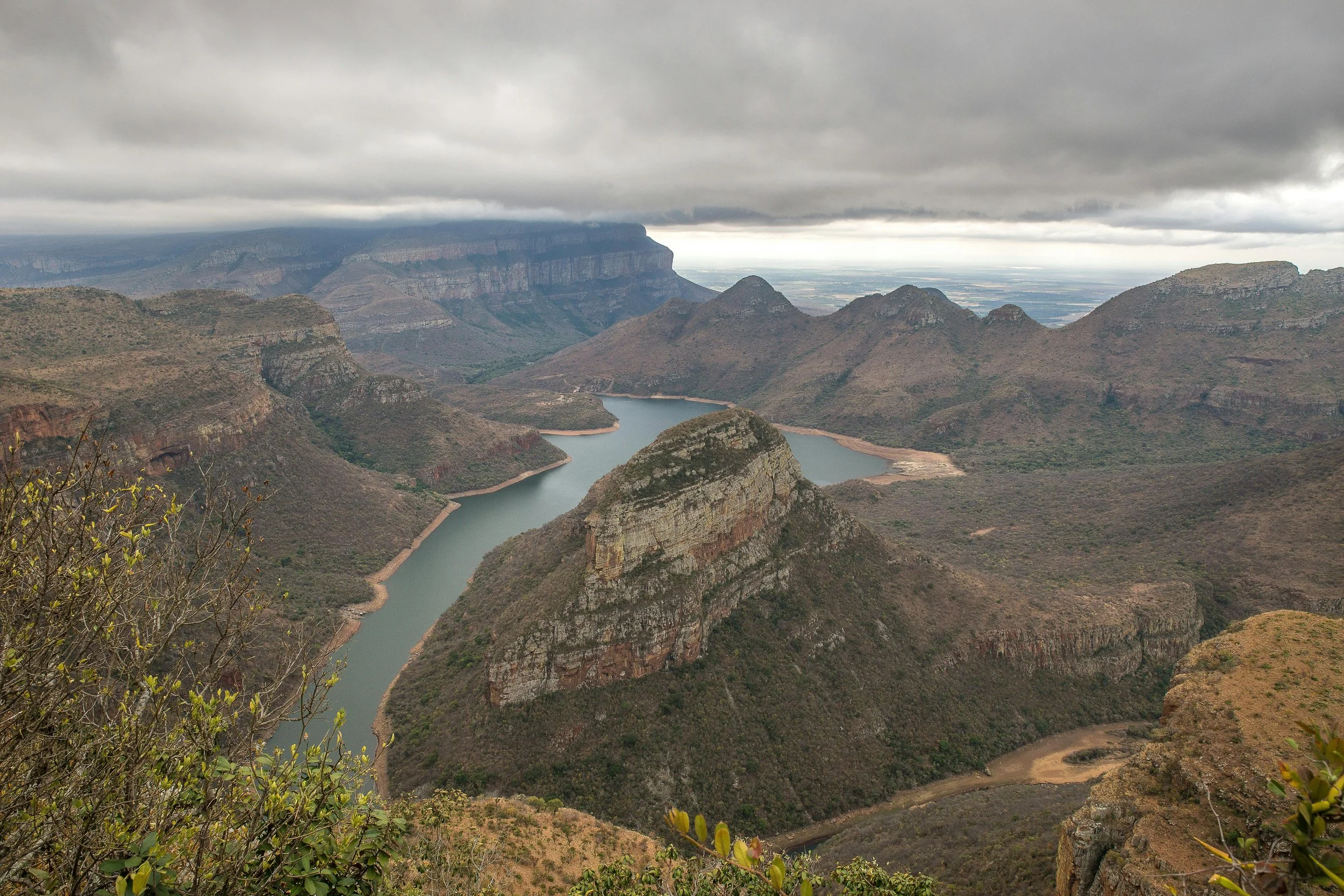 Photo vue du dessus du parc Blyde River Canyon en Afrique du Sud