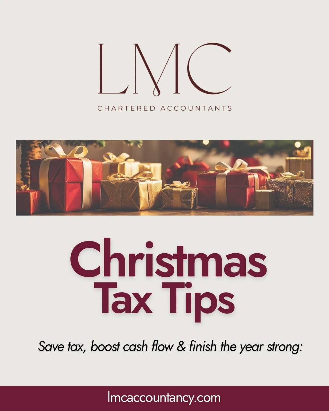 🎄Christmas doesn&rsquo;t have to be expensive for your business - if you know the rules.

 From tax-efficient parties to smart gifting and cash-flow tips, this carousel breaks down what you can (and can&rsquo;t) claim at Christmas.

Save this for la