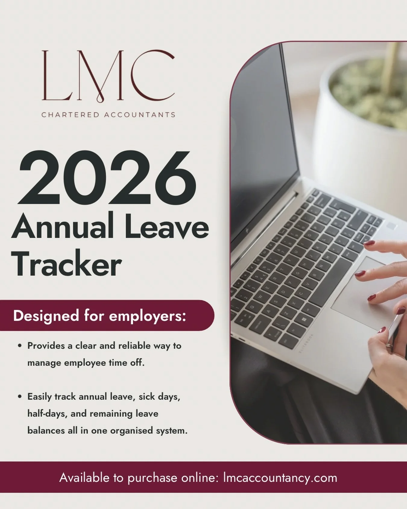 Take control of employee leave in 2026 with a clear, structured tracking system using our annual leave tracker. 👏🏻

✨Easily monitor annual leave, sick days, half-days, and remaining balances, giving you accurate records and complete visibility at a