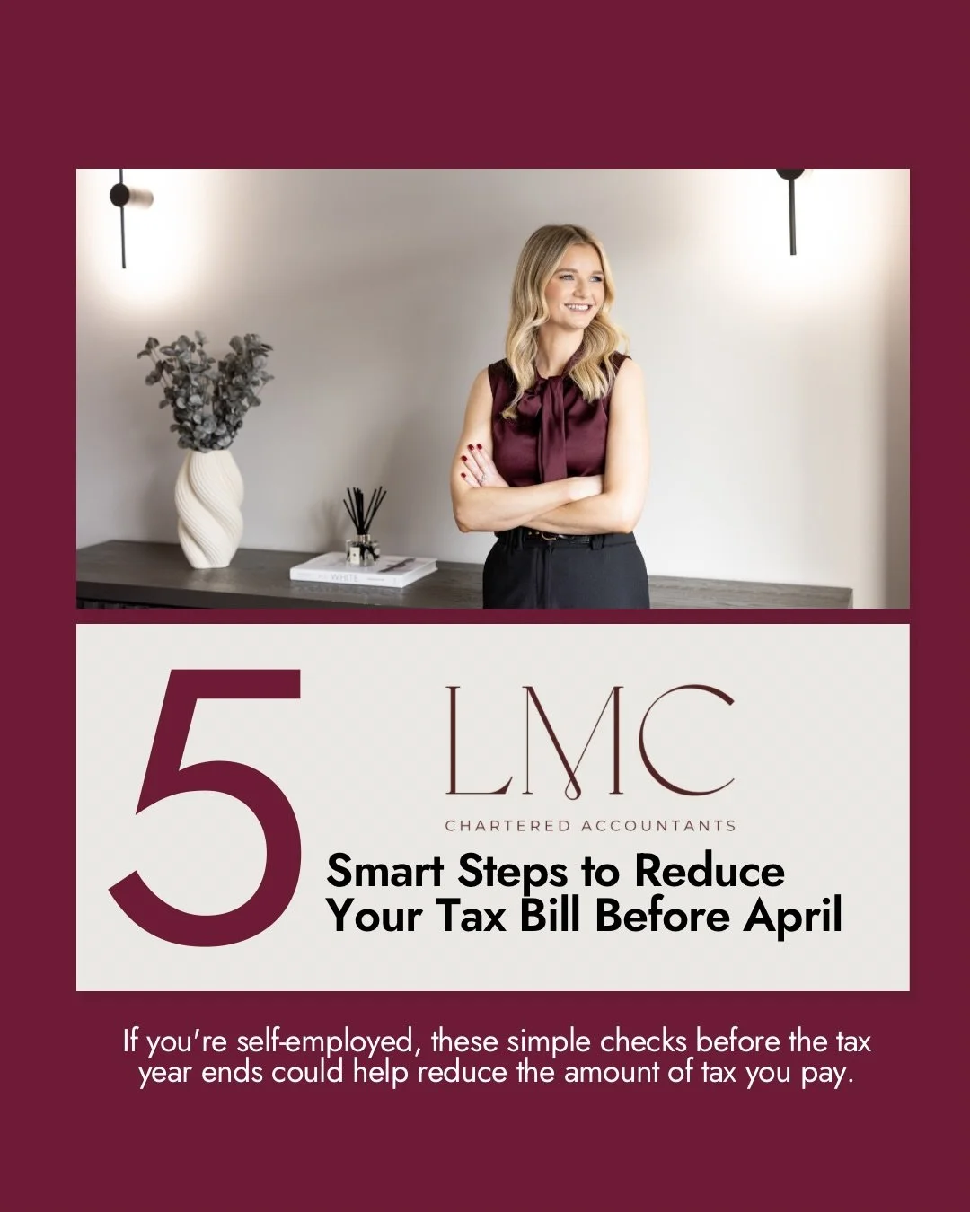 ⏰As the tax year end approaches, a few simple checks could help reduce your tax bill before April.

Planning ahead is one of the most effective ways to manage your tax position.🙌🏻

#taxtips #selfemployed #selfassessmenttaxreturn  #taxplanning #fina