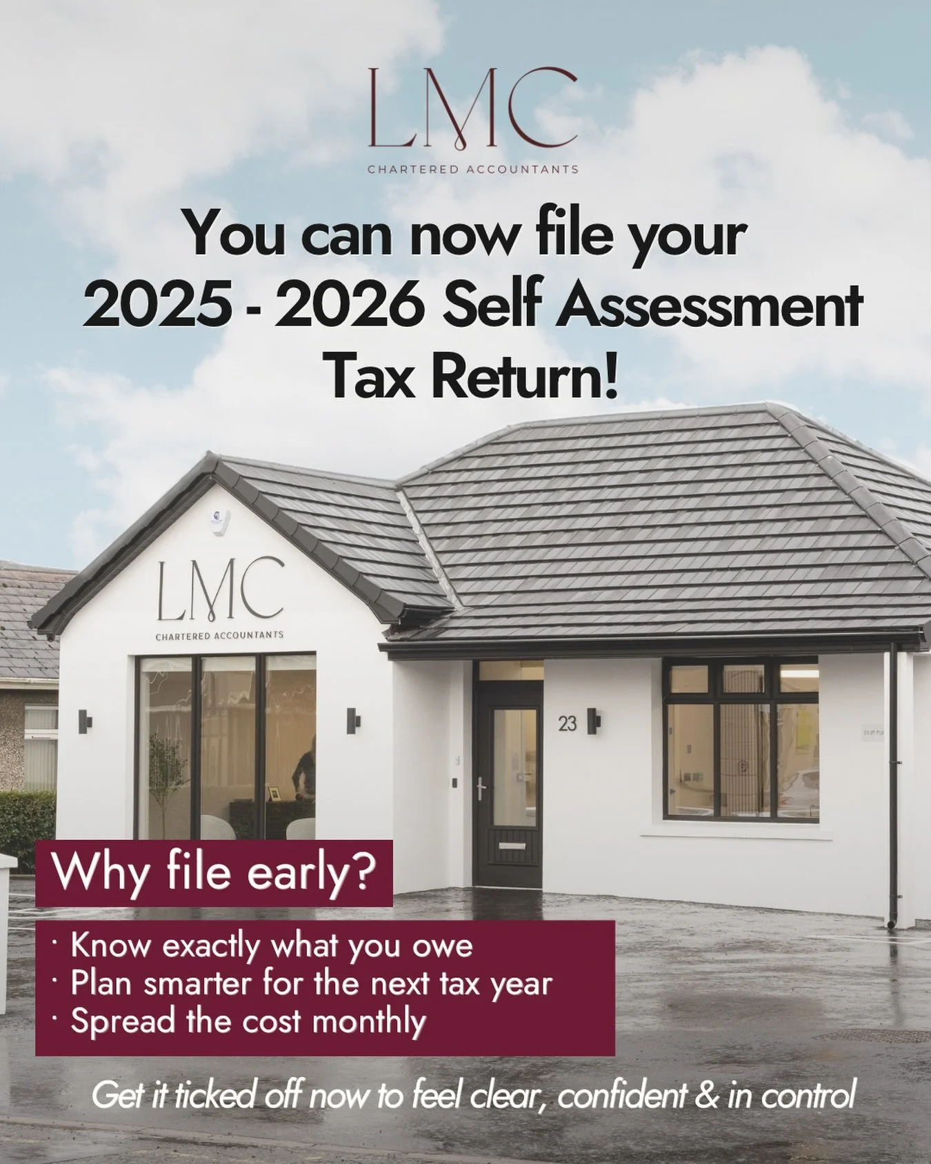 ⭐️You can now file your 2025&ndash;2026 Self Assessment Tax Return.

⏰While the deadline may feel a long way off, getting organised early can help you stay in control, avoid last-minute pressure, and plan your finances more effectively.

👏🏻Taking a