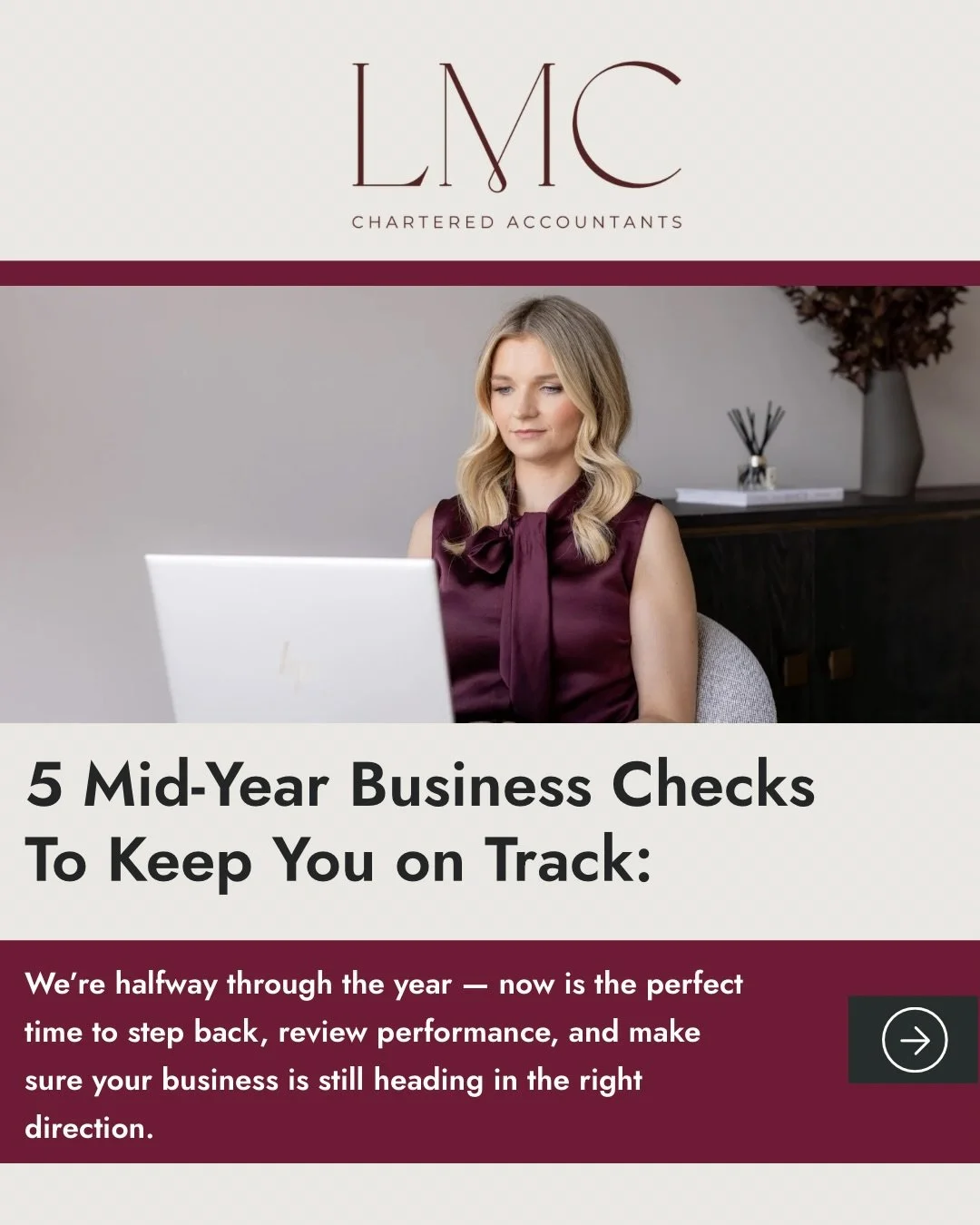 ✨We are half way through 2026 - now is the perfect time to step back from the day-to-day and ask one important question:

🤍Is your business still on track to achieve its goals?

✨A mid-year review can help you spot opportunities, identify challenges