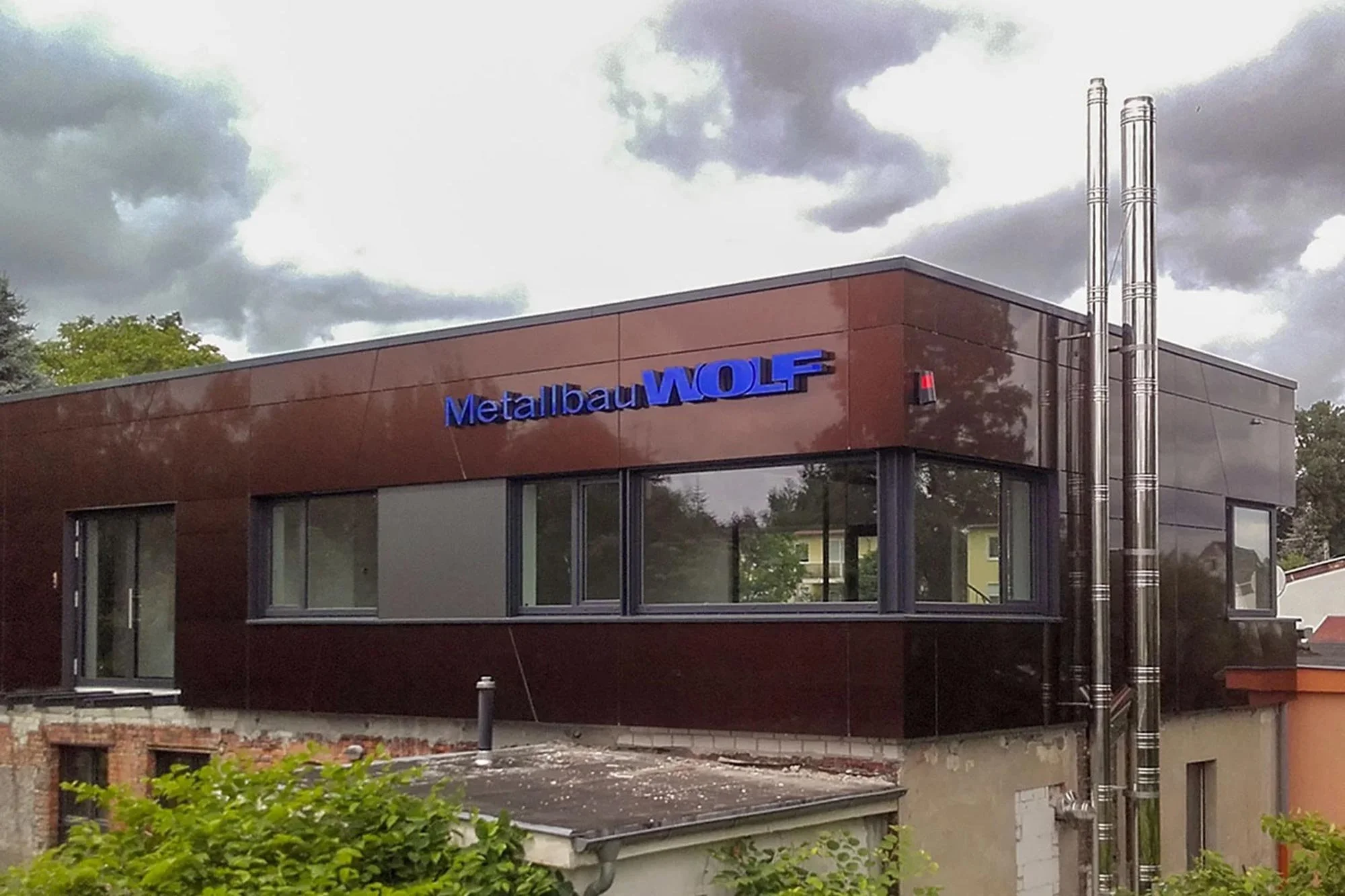 Eilenburg, Produktionshalle: 200 Quadratmeter ALUCOBOND®