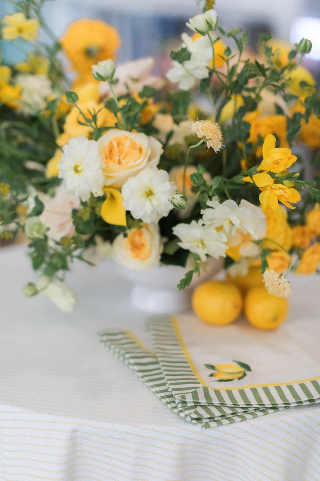 Curating Summer Florals for a Linen Launch