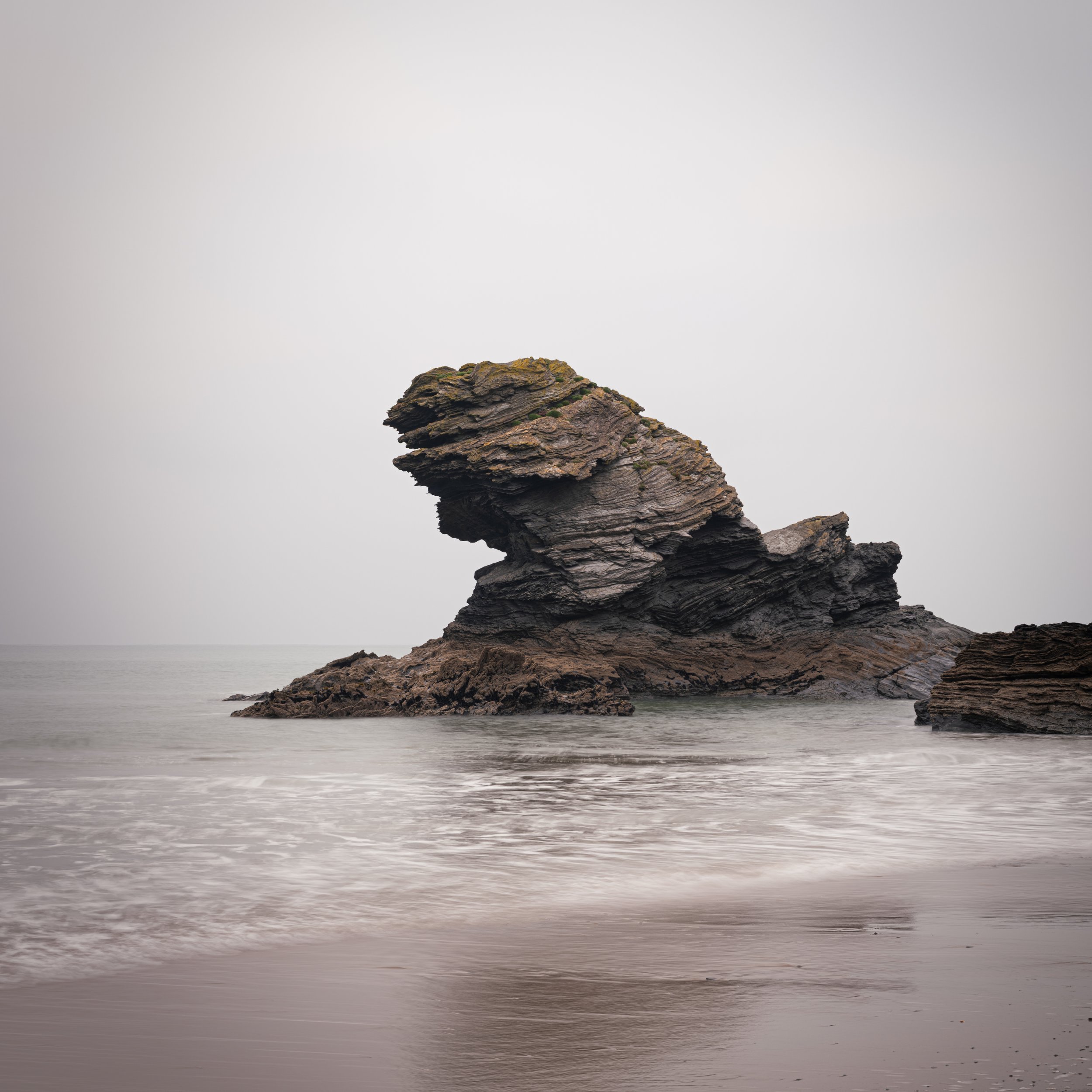 Rock on Llangrannog Beach