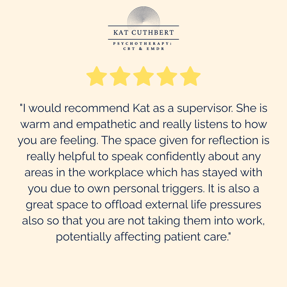 Review of Kat Cuthbert Psychotherapy Supervision work