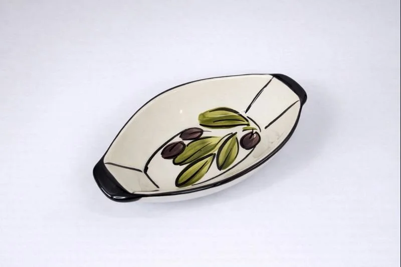 Antipasto Dish - Olive Tree Pattern