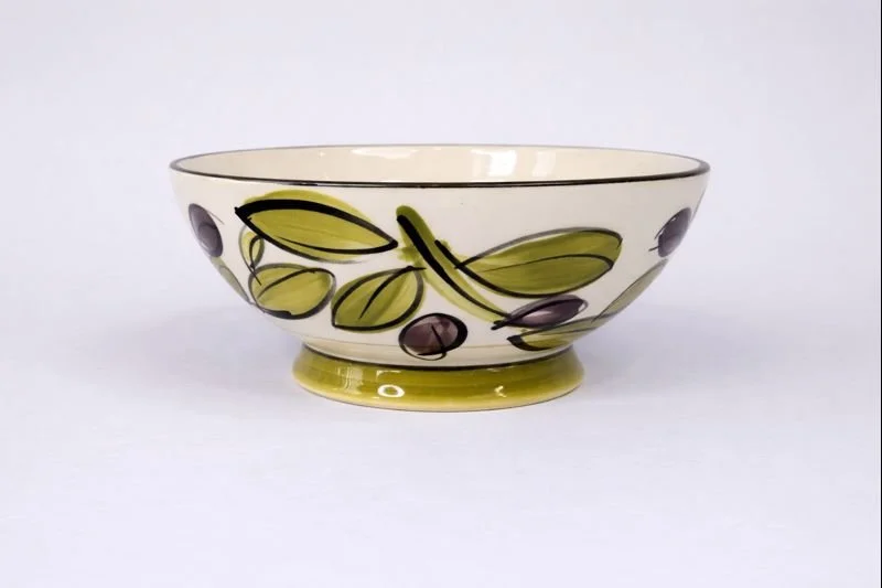 Large Bowl - Olive Pattern