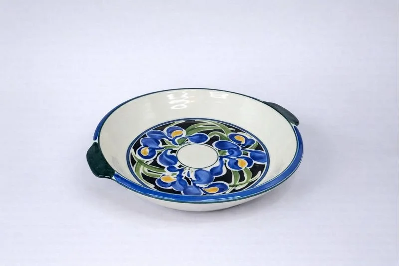 Large Salad Dish - Iris Pattern