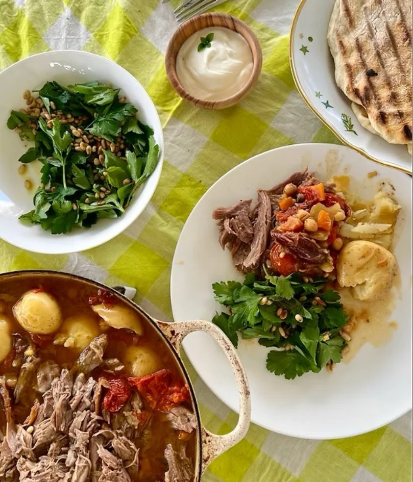 Moroccan Style Lamb with Flatbread