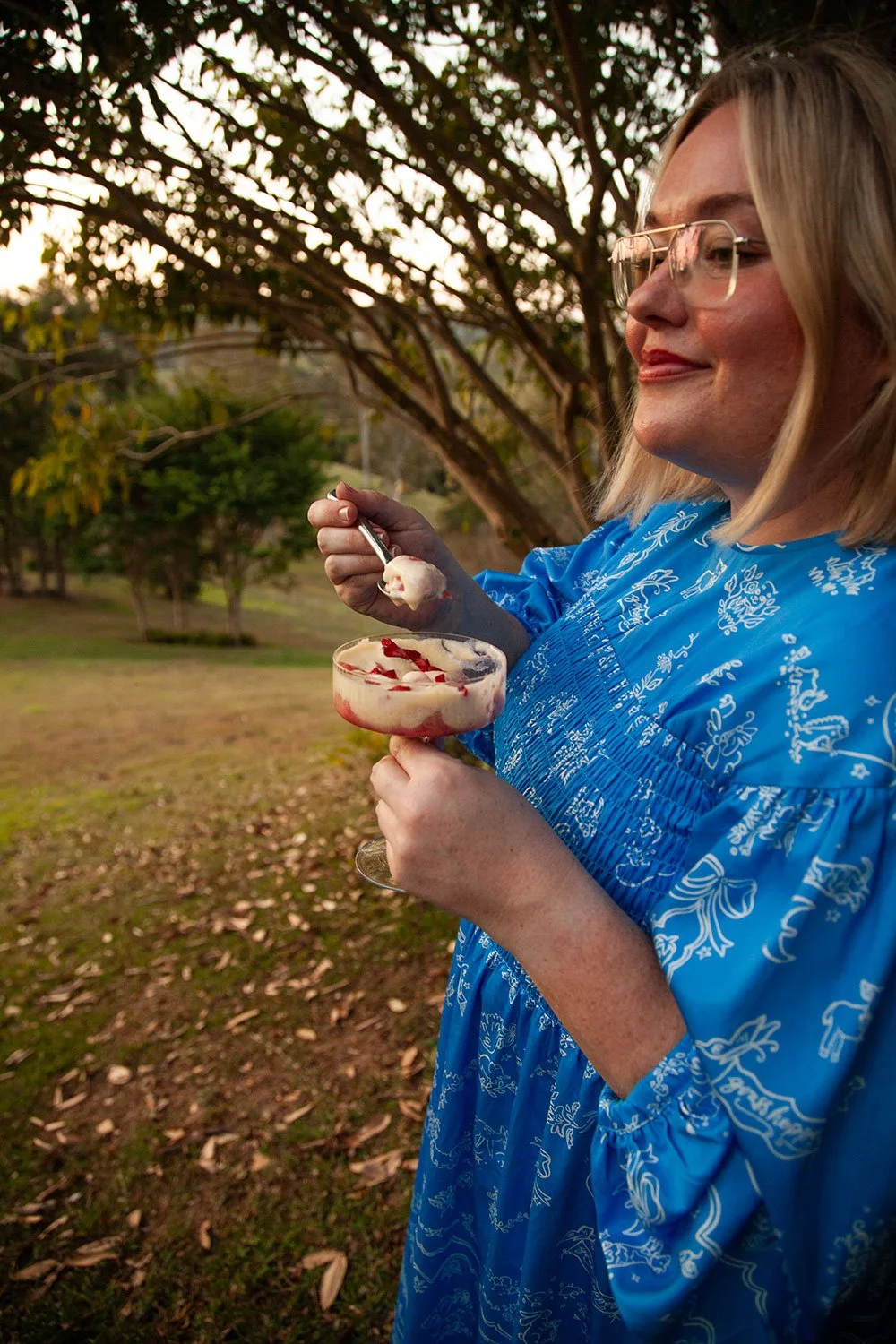 Enjoying dessert_The Garden Party_The Dinner Party Guide.jpg