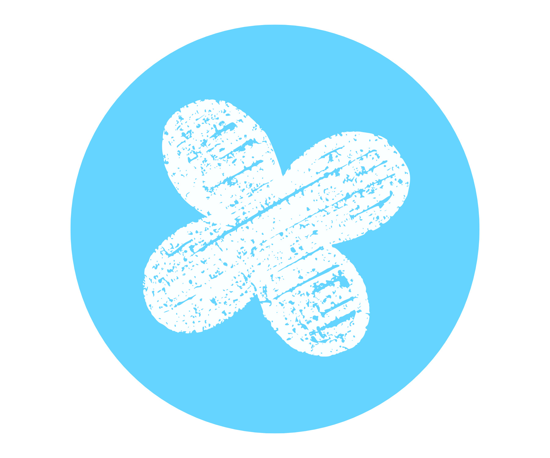 Illustration of a white pill with a scored line, set against a light blue background.