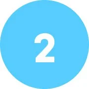 A white, textured star inside a blue circle.