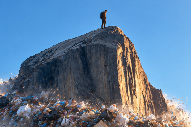 'From the top of the mountain, you see clearly. Looking down at your own crap, all you can see is more crap'