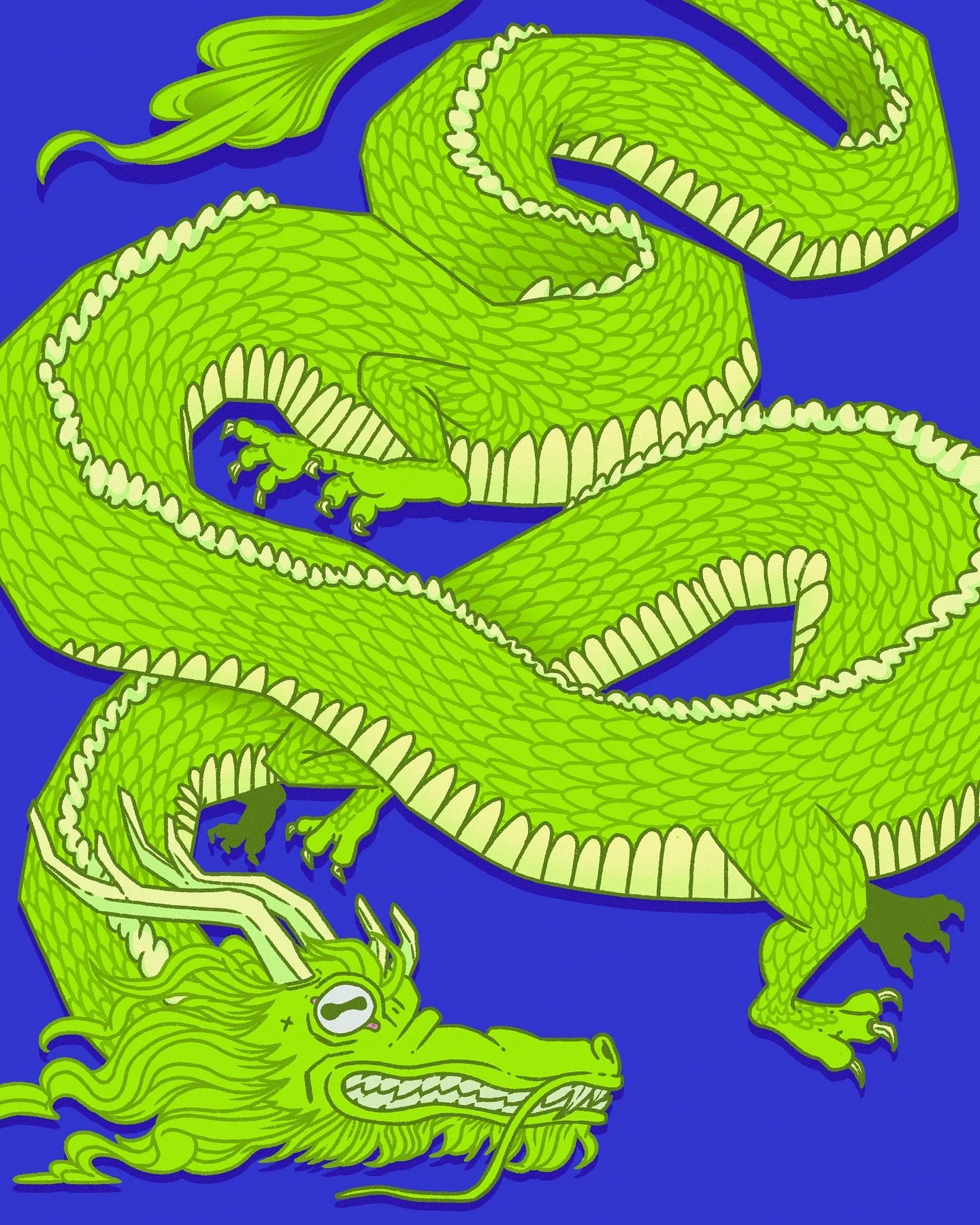 LENTOBER DAY 19: DRAGON 🐉 

#lentober #lentober2025 #digitalart #illustration #graphicillustration #dragon #day19