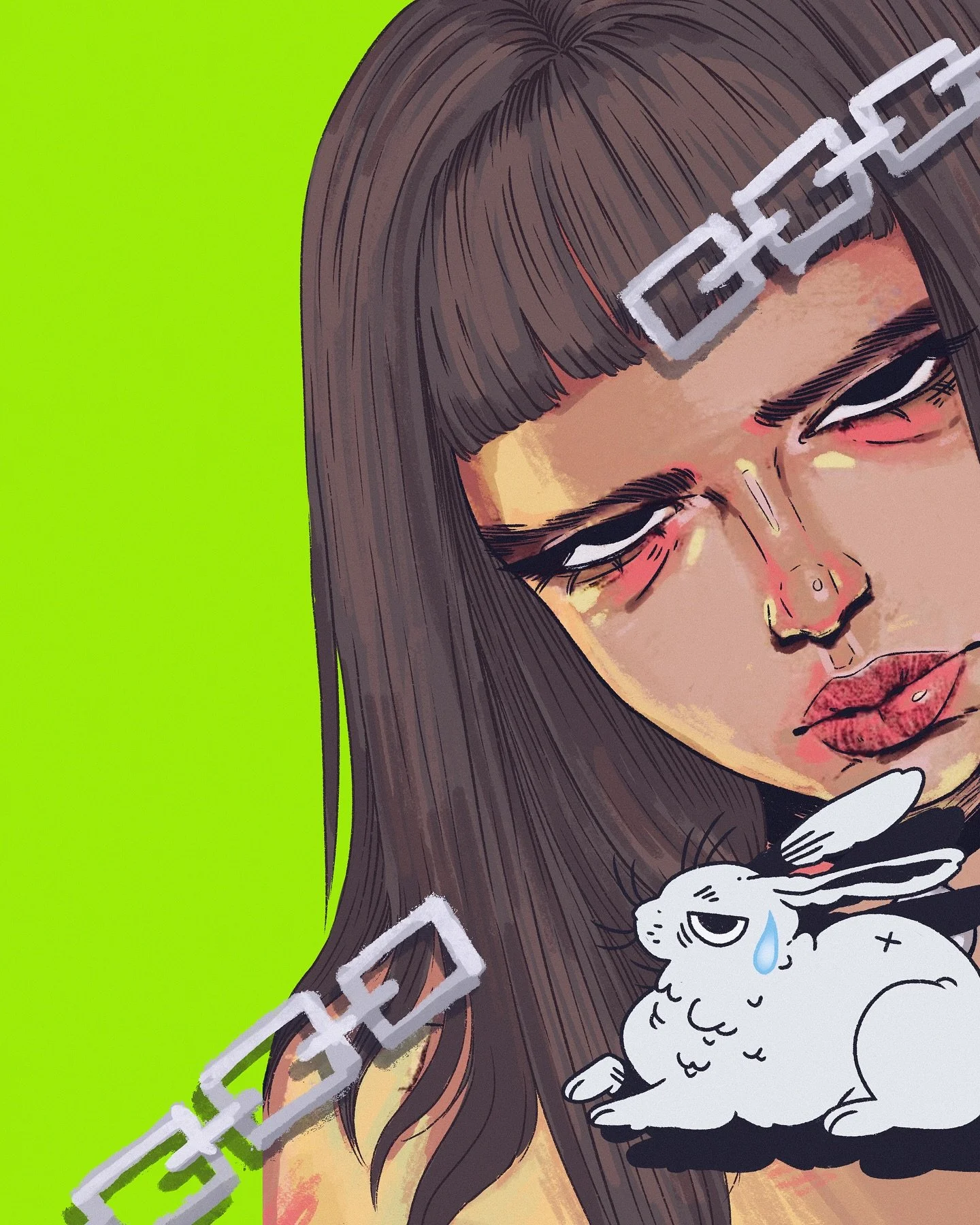 LENTOBER DAY 20: EDGY ⛓️&zwj;💥

#lentober #lentober2025 #digitalart #illustration #graphicillustration #edgy #day20