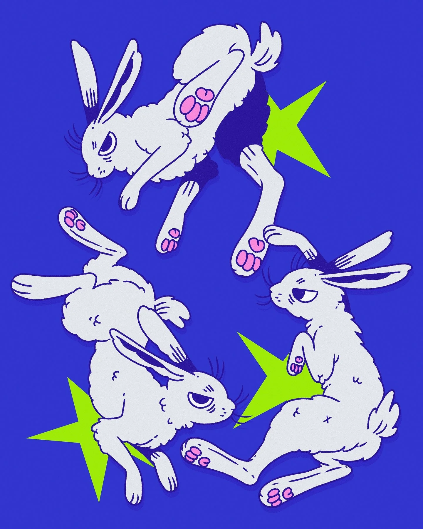 LENTOBER DAY 23: RABBIT 🐇 

#lentober #lentober2025 #digitalart #illustration #graphicillustration #rabbit #day23