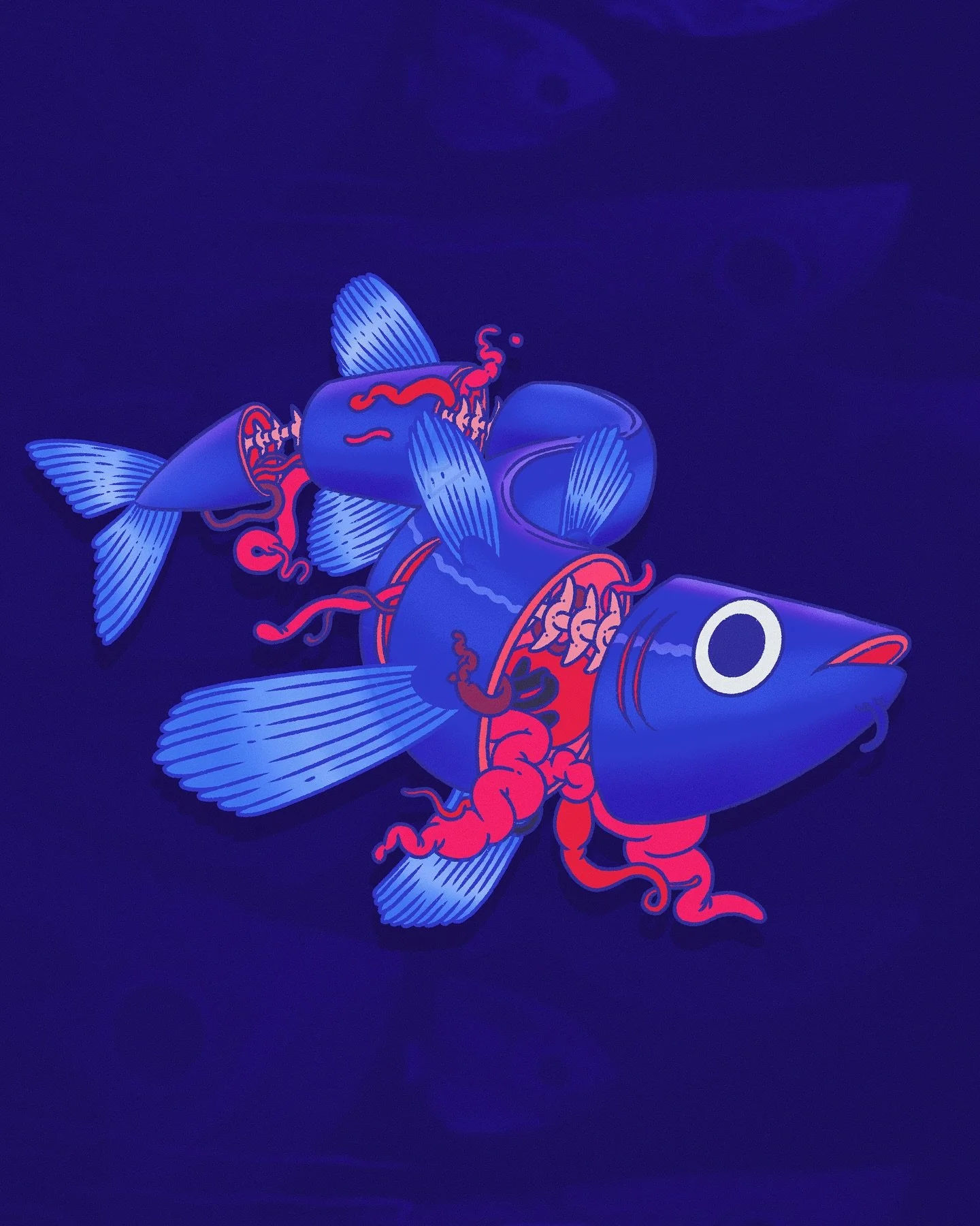 LENTOBER DAY 25: FISH 🐟 

#lentober #lentober2025 #digitalart #illustration #graphicillustration #fish #day25