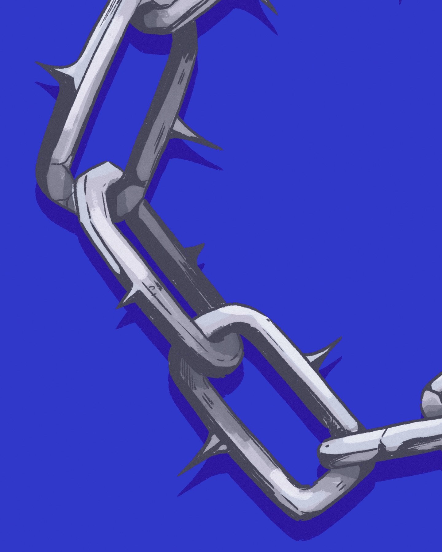 LENTOBER DAY 30: CHAINS

#lentober #lentober2025 #digitalart #illustration #graphicillustration #chains #day30