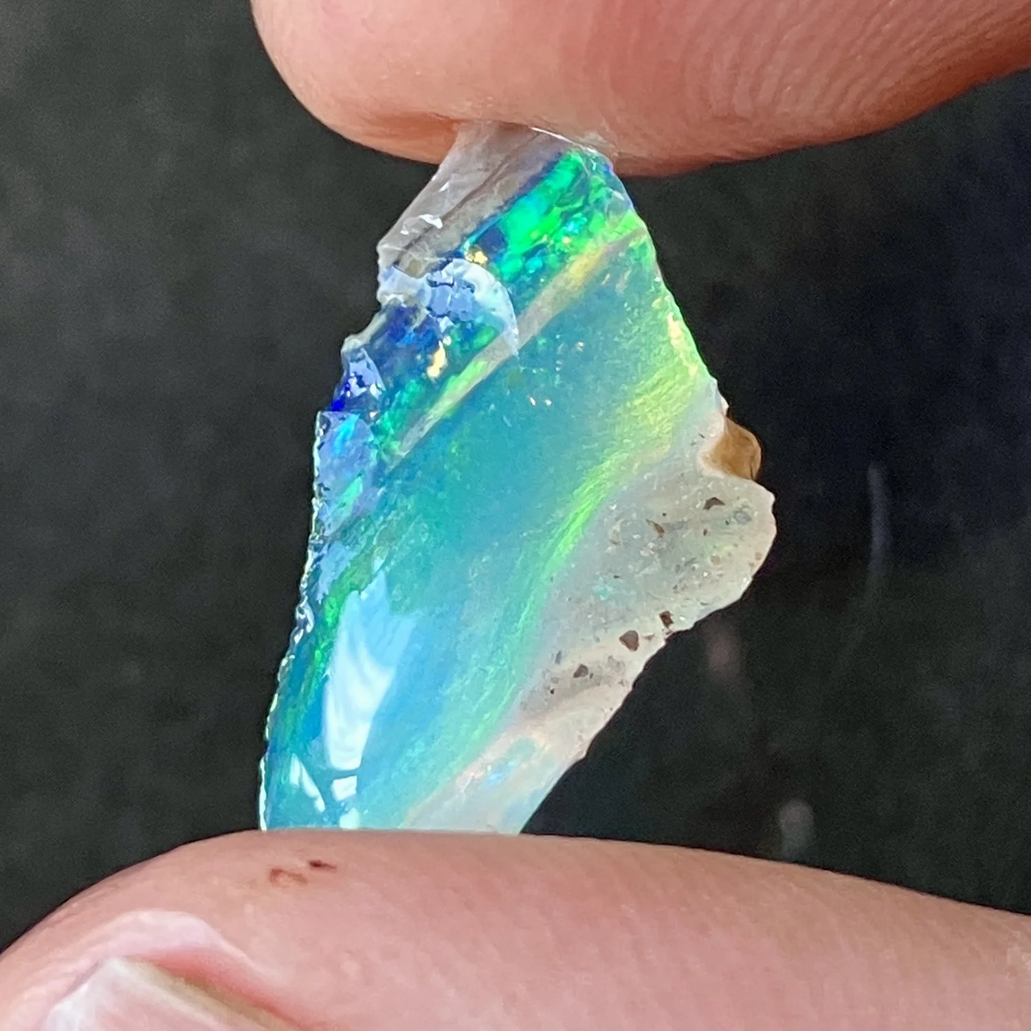 4.1ct クリスタルオパール原石・アンダムーカ・遊色度4 — Coulson Opals