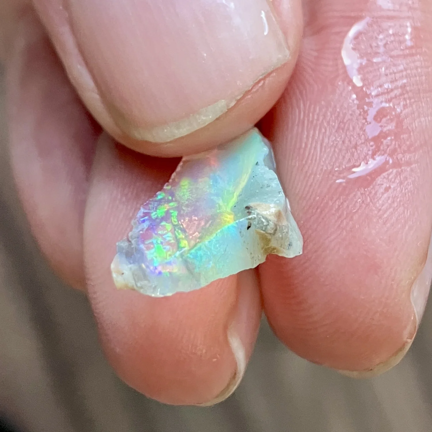 4.1ct クリスタルオパール原石・アンダムーカ・遊色度4 — Coulson Opals