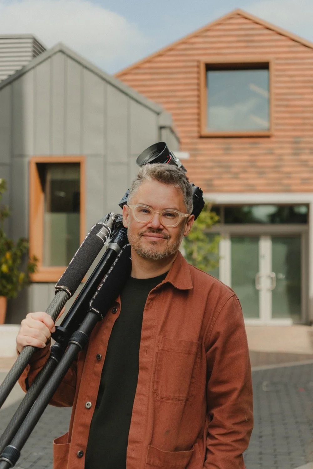 Headshot of Matthew Smith, Architectural Photographer, at Old Swiss in Cambridge
