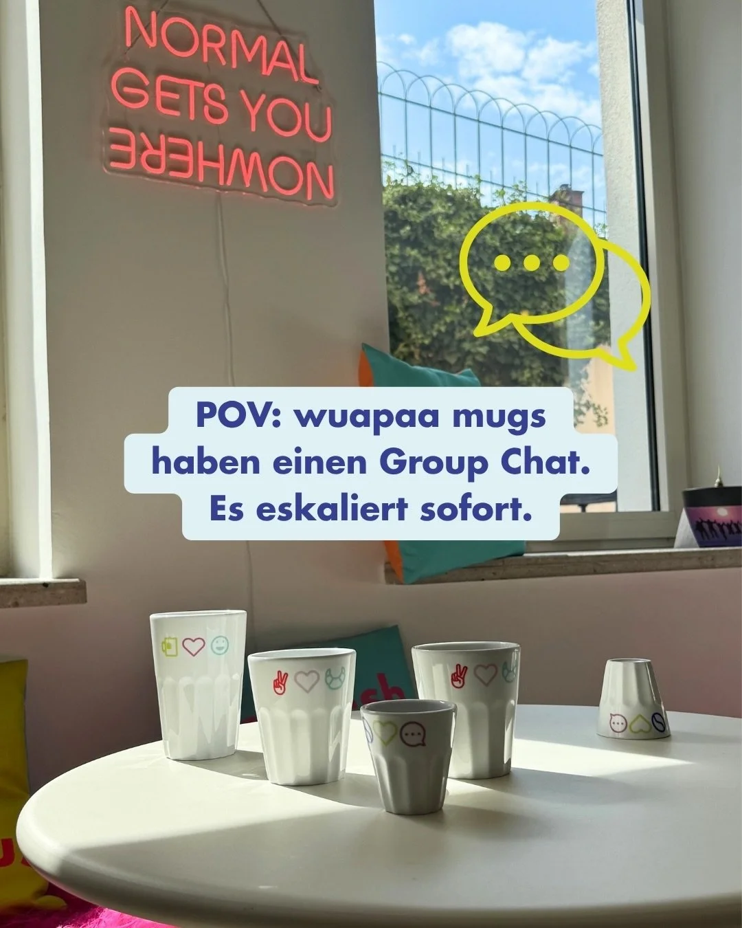 Wir haben unseren Tassen einen Group Chat gegeben. Das war ein Fehler. 🖤 wuapaa mugs f&uuml;r Teams, die zu viel kommunizieren.

🤣🤣🤣
