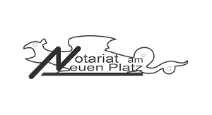 Logo des Rotary Clubs am Neuen Platz, mit stilisierten grafischen Elementen.