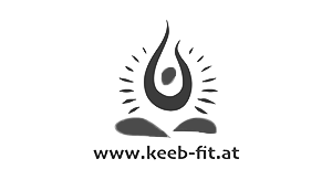 Logo mit Flamme, zwei Steine und der Text www.keeb-mt.at
