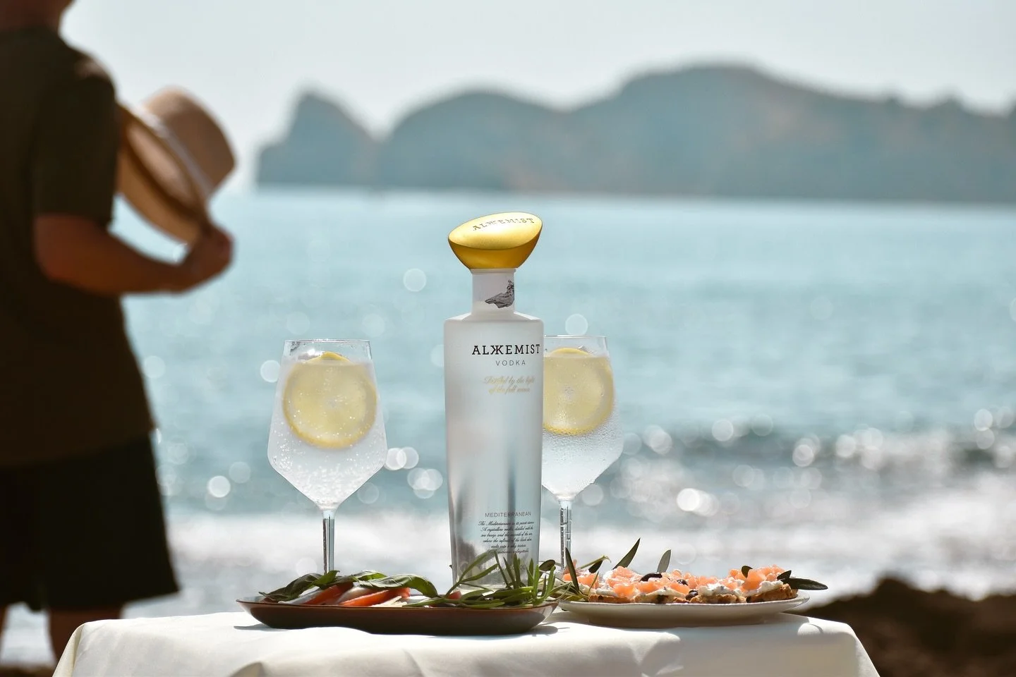 Sun, sea, and a vodka like no other.

Alkkemist Vodka.
Distilled under the full moon, infused with black olive.

Ready to discover it?

#YourMediterraneanMoments
