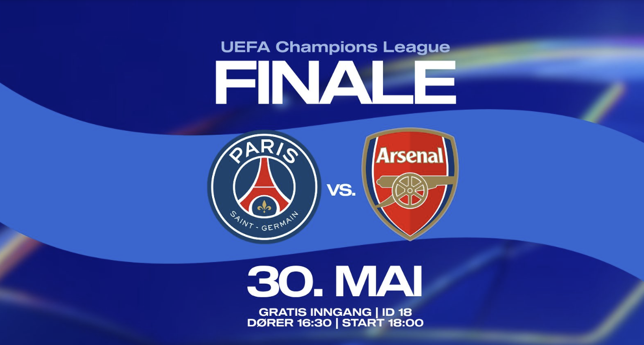 Champions League-finale på storskjerm