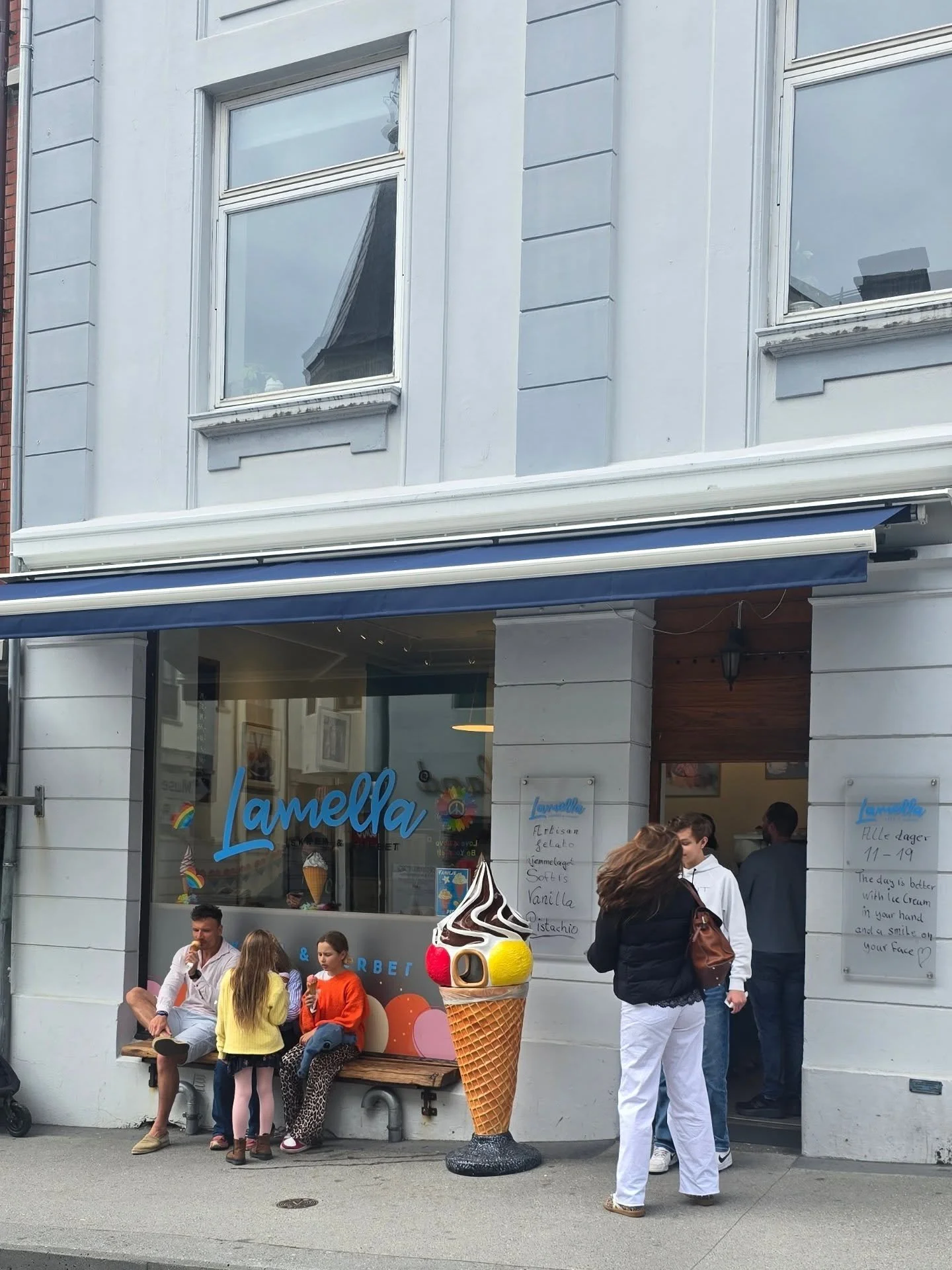 God kok hos @lamella.iskrem i dag 🍦🍨☀️