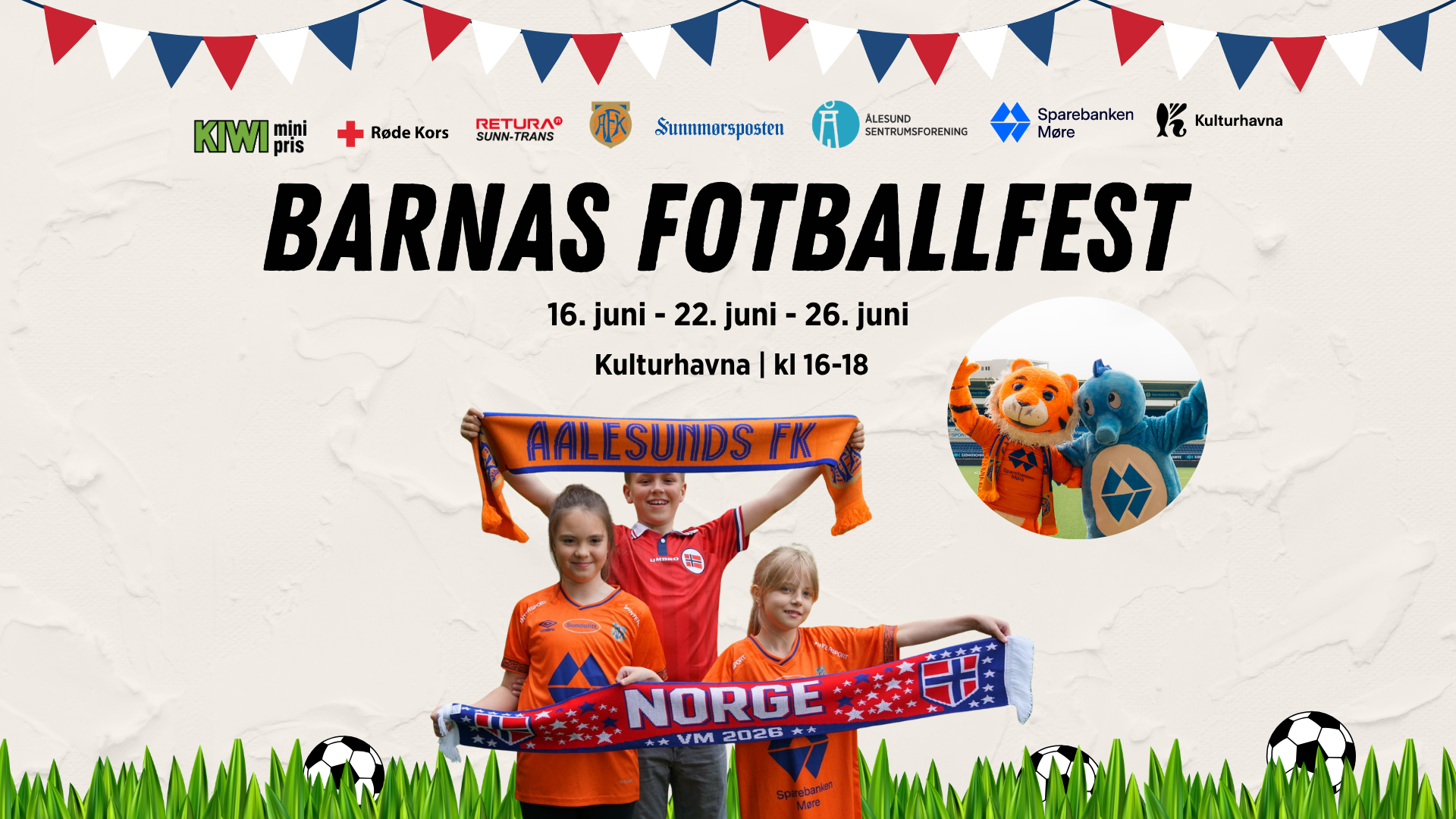 Samler byen til Barnas Fotballfest under VM