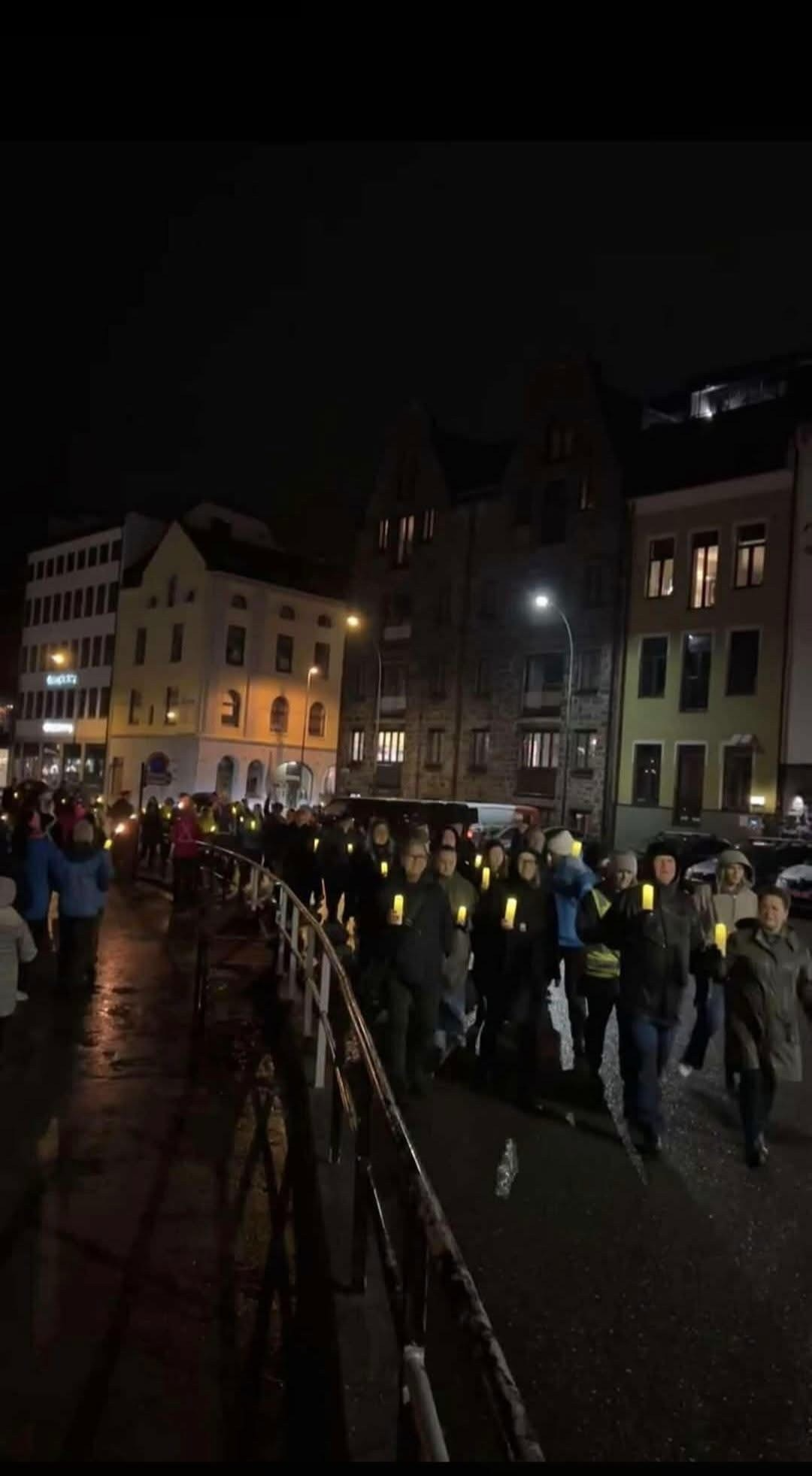 Benjamin Baarli Silseth til Ålesund - fakkeltog for psykisk helse 
