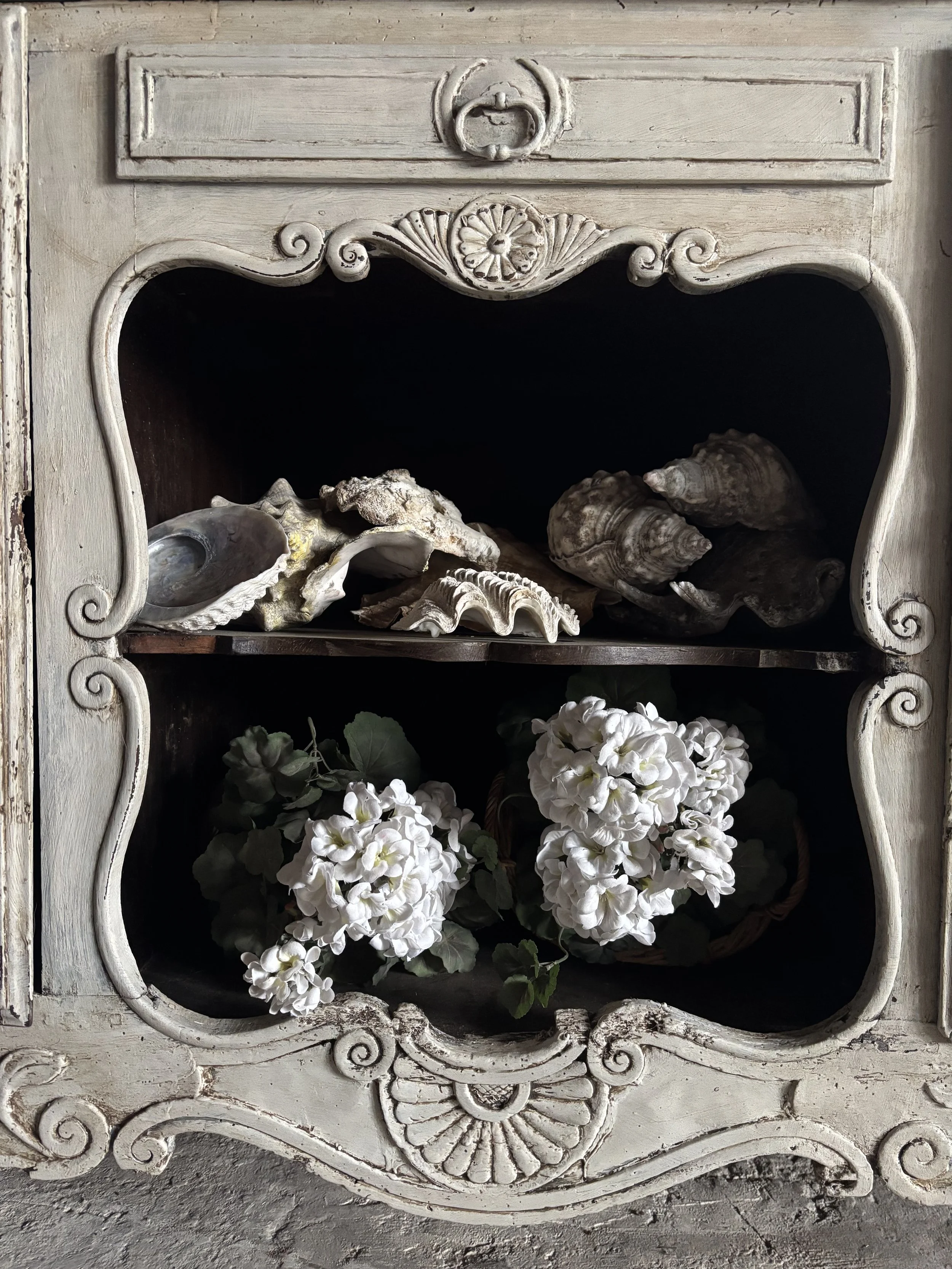 Painted French dresser base