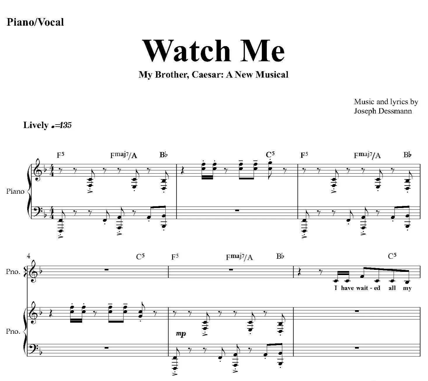 'Watch Me' from My Brother, Caesar