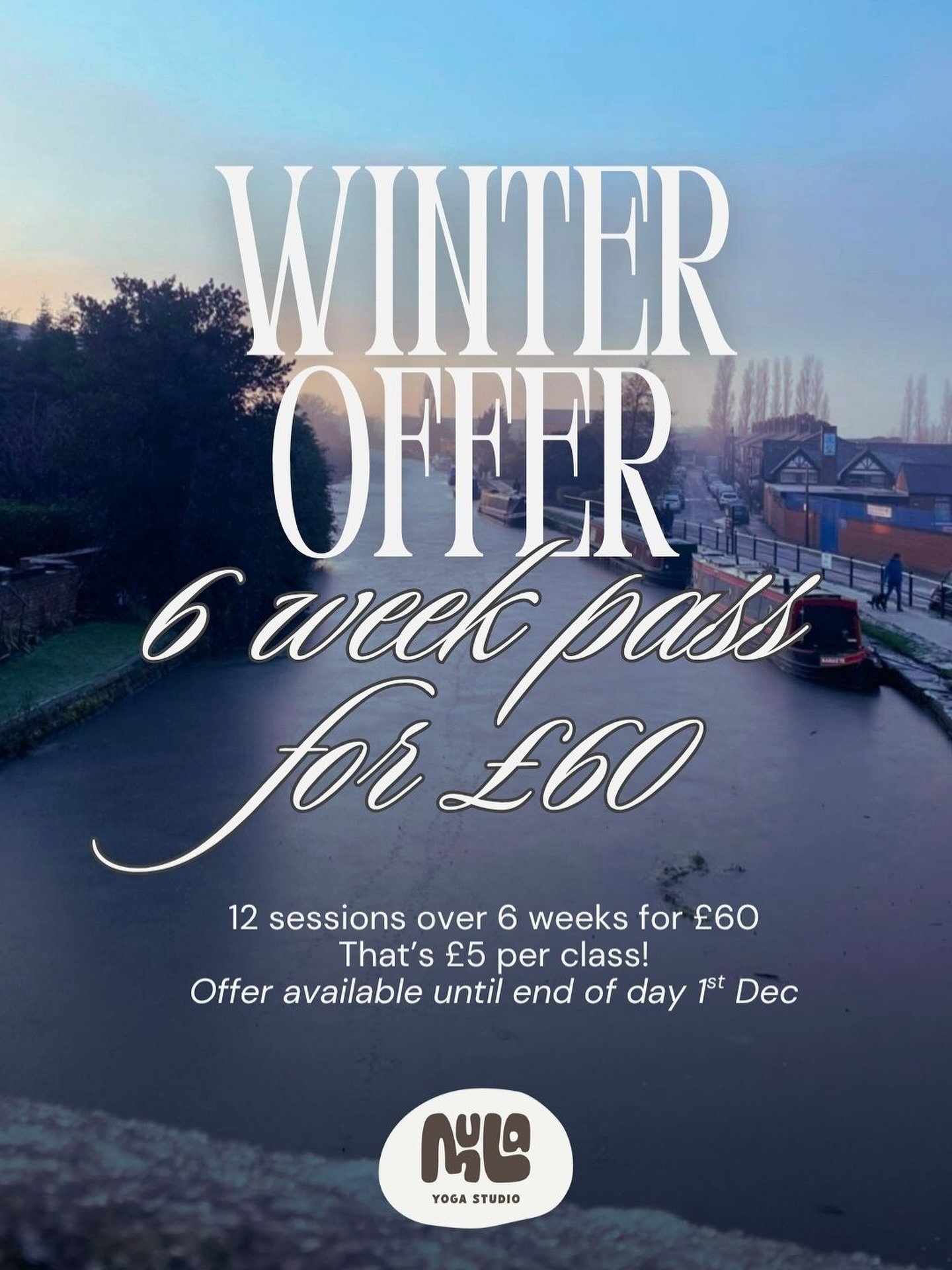 Just over 24HRS left to bag this offer.. 6 weeks, 12 classes, that&rsquo;s &pound;5 per class.. showing up at this time of year can be harder, but it&rsquo;s also probably exactly what we need. Commit to carving out that time 🕰️ ✨🤎

Head to &ldquo;