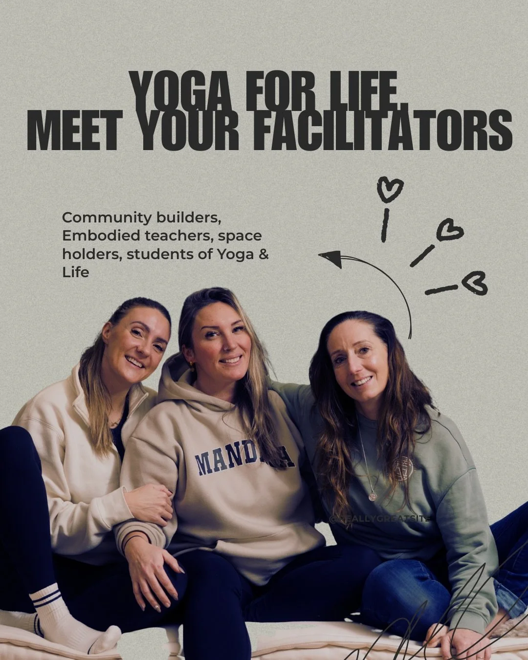 Meet your Yoga for Life facilitators:
Rediscover yoga as a lifelong practice for calm, clarity, and curiosity. 
Yoga for life is a 4 week immersive &amp; embodied course designed to help you deepen your practice. 

Together, we are here for you on th