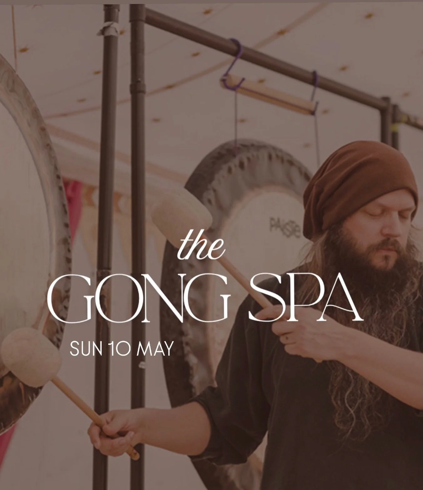 Can&rsquo;t wait to welcome back the magical @supergongspa next weekend.

It&rsquo;s almost full- just the last couple spaces available. 

If you were thinking on it- this is your sign 🪧!

#gongbath #gongmeditation #burscough