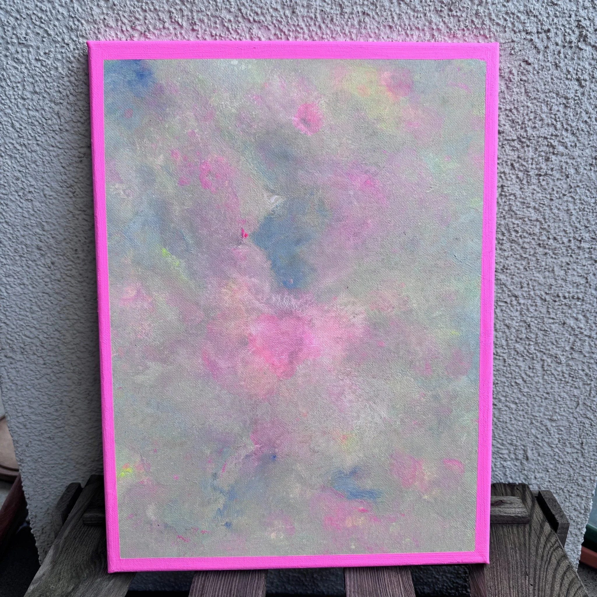 👉 ohne Pink geht es einfach nicht 🩷 

Schwamm und Spr&uuml;hflasche
Acrylfarbe
Leinwand 30 x 40 cm

 #artinprogress #acrylicart #acrylicpaint #artprocess #acrylics #acrylic #contemporaryart #artistlife #artreflection #intuitiveart #emotionalart #ar