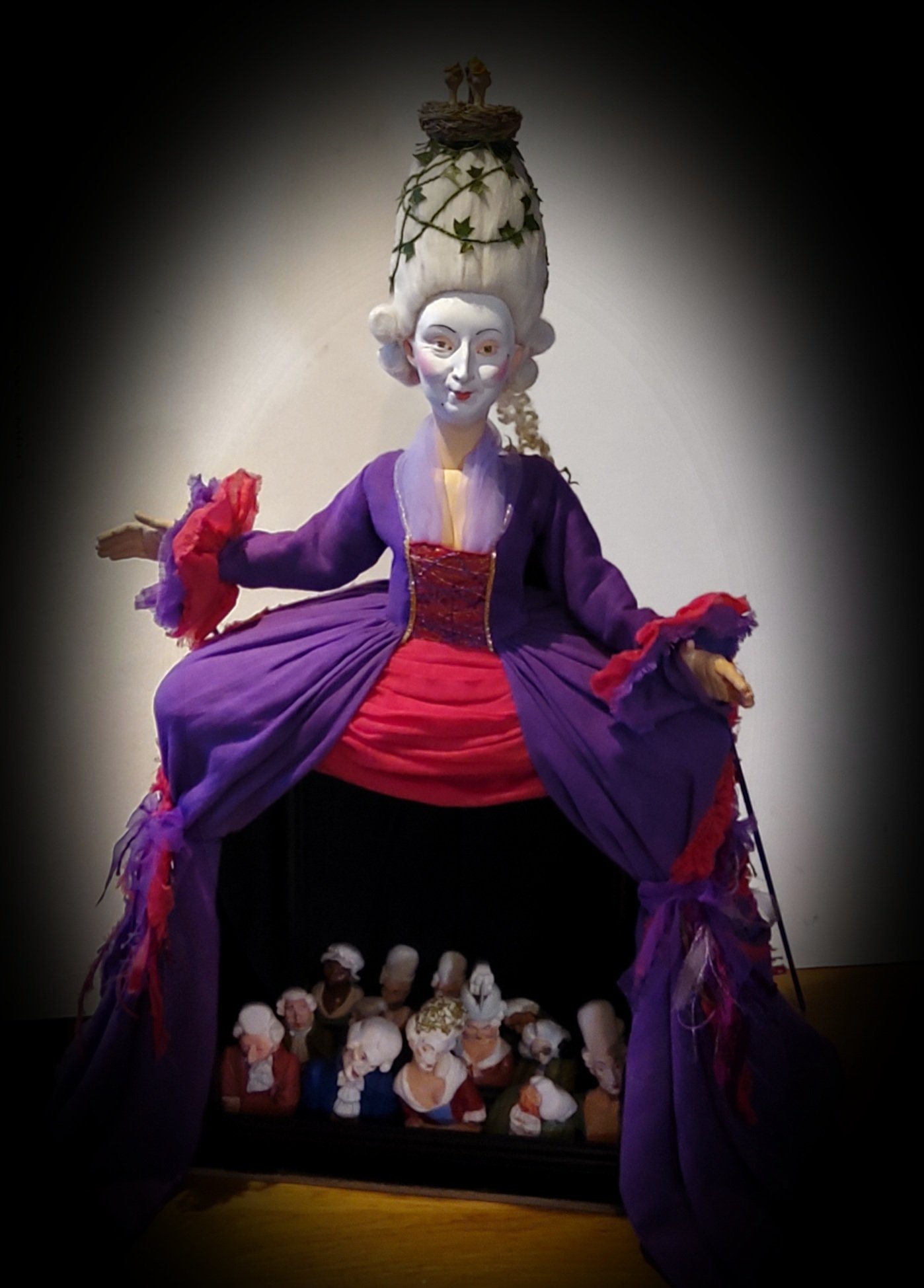 Mrs Thackeray COMMISSION purple and red