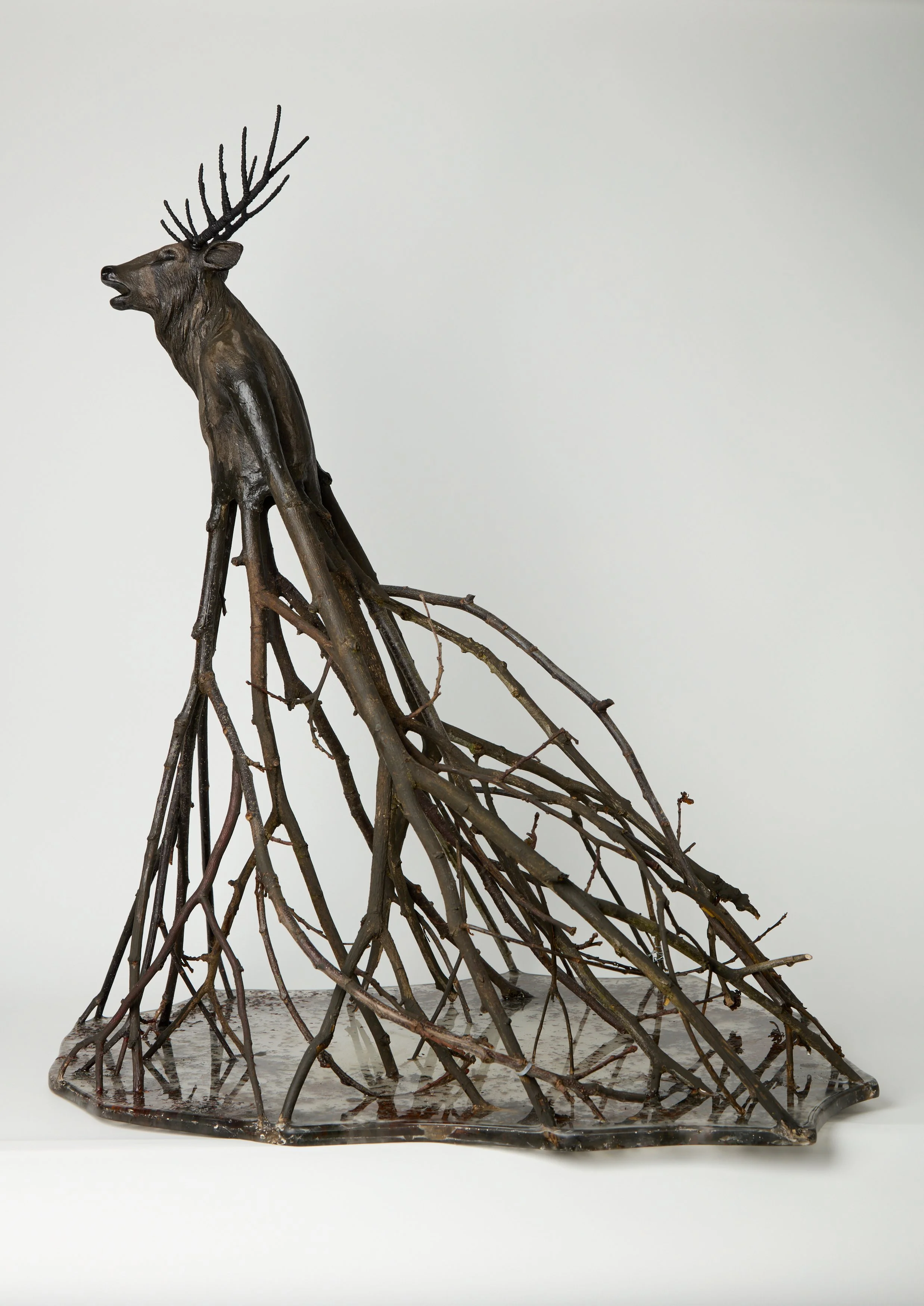 Sentinel 5
Ceramic, preserved twigs and resin with seeds
72cm ht
£1050