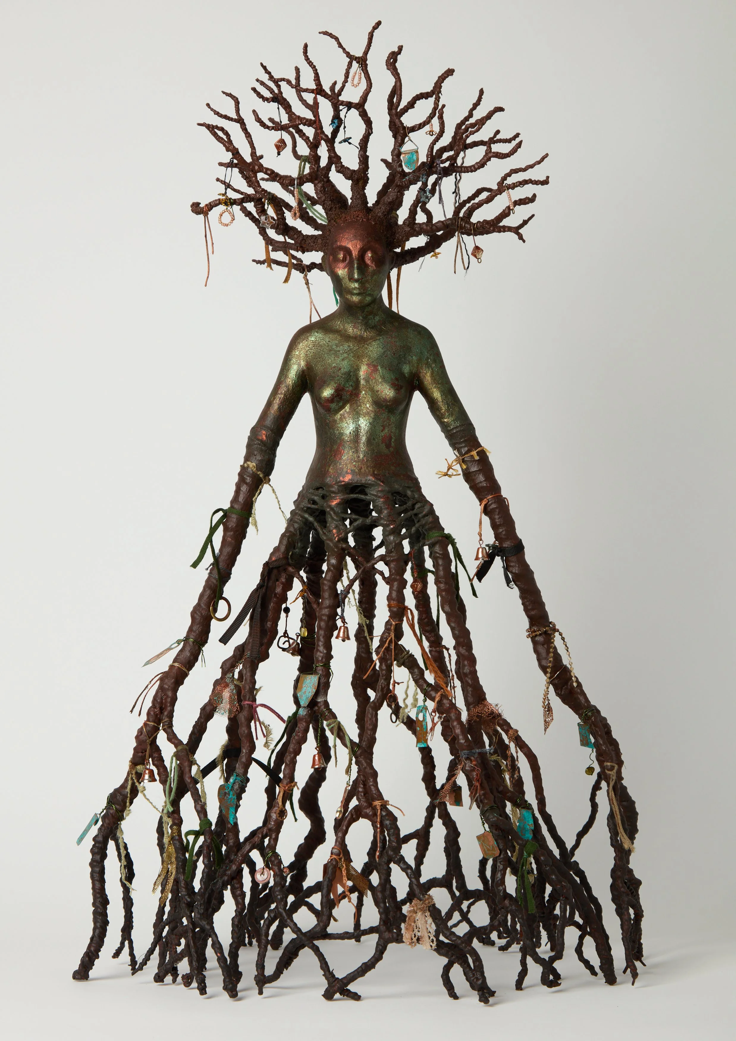 Shrine ( Green Woman)
Ceramic and mixed media 
60cm ht
£800

